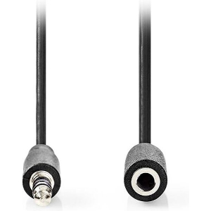 NEDIS CAGL22050BK20 STEREO AUDIO CABLE 3.5MM MALE - 3.5MM FEMALE 2.00M BLACK