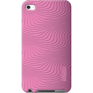ILUV ICC613 MOXIE SOFT PATTERNED SILICONE CASE FOR IPOD TOUCH 4 PINK