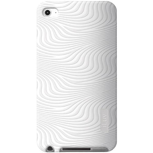 ILUV ICC613 MOXIE SOFT PATTERNED SILICONE CASE FOR IPOD TOUCH 4 WHITE
