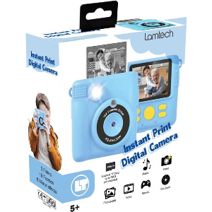 LAMTECH KID INSTANT CAMERA WITH FLASH BLUE LAM114246