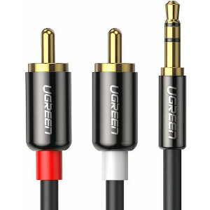 UGREEN 3.5MM TO 2 X RCA AUDIO CABLE AV102 5M GREY