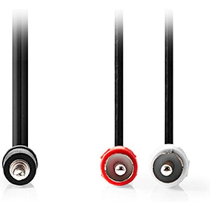 NEDIS CAGL22200BK50 STEREO AUDIO CABLE 3.5MM MALE - 2X RCA MALE 5.00M BLACK