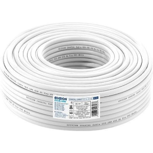 EDISION ΚΑΛΩΔΙΟ COAXIAL CCS-100 CCS AL ECA PVC ΛΕΥΚΟ 100M