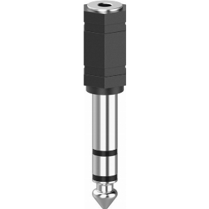 HAMA 205194 AUDIO ADAPTER, 3.5 MM JACK SOCKET - 6.3 MM JACK PLUG, STEREO