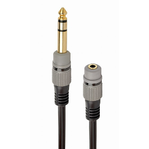 GEMBIRD A-63M35F-0.2M 6.35 MM TO 3.5 MM AUDIO ADAPTER CABLE 0.2 M
