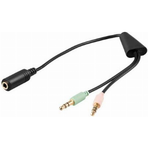GOOBAY 48980 ADAPTER FROM IPHONE HEADSET TO 2X3.5MM STEREO PLUG