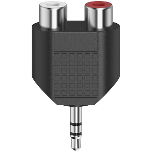 HAMA 205187 AUDIO ADAPTER 3.5 MM STEREO JACK PLUG - 2 RCA SOCKETS