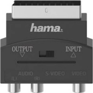 HAMA 205268 VIDEO ADAPTER S-VHS SOCKET / 3 RCA SOCKETS - SCART PLUG 4-PIN