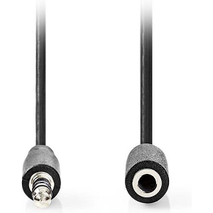 NEDIS CAGL22050BK50 STEREO AUDIO CABLE 3.5MM MALE - 3.5MM FEMALE 5.00M BLACK