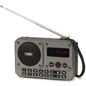 ΟSIO OPR-3020 ΓΚΡΙ ΨΗΦΙΑΚΟ ΦΟΡΗΤΟ ΡΑΔΙΟΦΩΝΟ ΜΕ BLUETOOTH AUX USB FM ΚΑΡΤΑ TF REC 5W