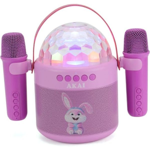 AKAI JOYBOX KIDS KARAOKE ΗΧΕΙΟ ΜΕ 2 ΑΣΥΡΜΑΤΑ ΜΙΚΡΟΦΩΝΑ & RGB LED