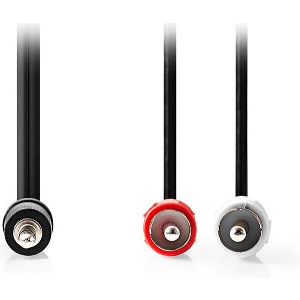 NEDIS CAGL22200BK20 STEREO AUDIO CABLE 3.5MM MALE - 2X RCA MALE 2.00M BLACK