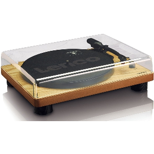 LENCO LS-50 TURNTABLE WITH BUILT-IN SPEAKERS WOOD