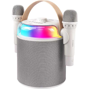 SONICGEAR BT5.3 PORTABLE RGB KARAOKE WIRELESS SPEAKER IOX K800 WHITE IOX-K800-W