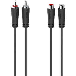 HAMA 205095 EXTERNAL AUDIO CABLE 2 X M CHINCH - 2 X F CHINCH 5M