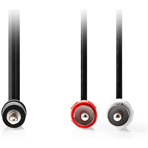 NEDIS CAGL22200BK30 STEREO AUDIO CABLE 3.5MM MALE - 2X RCA MALE 3.00M BLACK