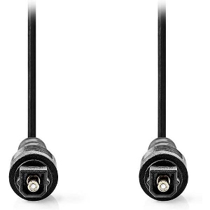 NEDIS CAGL25000BK20 OPTICAL AUDIO CABLE TOSLINK MALE - TOSLINK MALE 2.00M BLACK