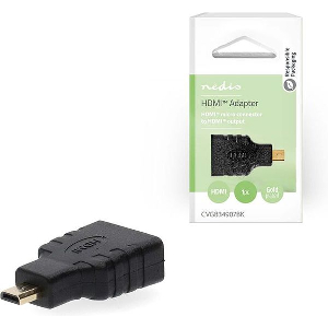 NEDIS CVGB34907BK HDMI ADAPTER HDMI MICRO MALE - HDMI FEMALE BLACKP