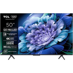 TV TCL 50C61K 50'' MINI LED 4K UHD SMART WIFI MODEL 2025 BLACK
