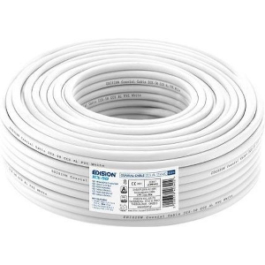 EDISION ΚΑΛΩΔΙΟ COAXIAL ICX-50 CCS AL ECA PVC ΛΕΥΚΟ 50M