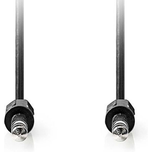 NEDIS CAGL23000BK20 STEREO AUDIO CABLE 6.35MM MALE - 6.35MM MALE 2M BLACK