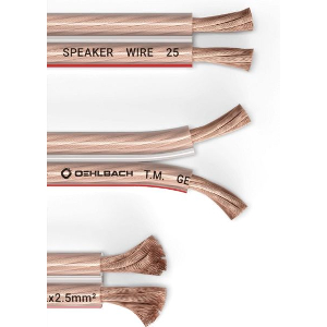 OEHLBACH SPEAKER WIRE SP-25 ΚΑΛΏΔΙΟ ΗΧΕIΩΝ 2 X 2,5 MM² 10M ΔΙΑΦΑΝΕΣ