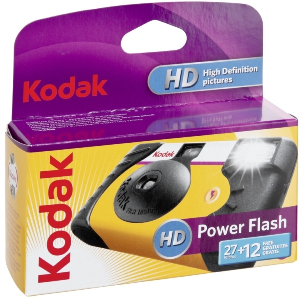 KODAK POWER FLASH SINGLE USE CAMERA 27+12 EXPOSURES