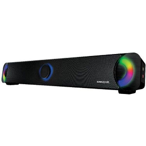 SONIC GEAR BLUETOOTH FM SOUNDBAR WITH LIGHT EFFECT MP3 BATTERY BLACK BT300B