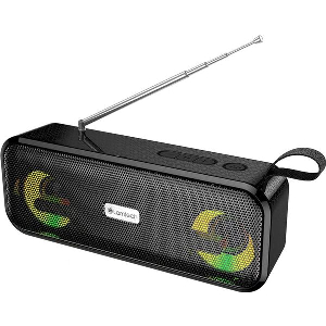 LAMTECH PORTABLE BT FM RADIO SPEAKER 10W BLACK LAM980787