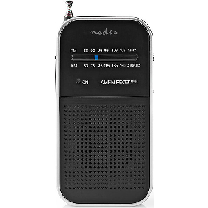 NEDIS RDFM1110SI FM / AM RADIO 1.5 W POCKET SIZE SILVER / BLACK