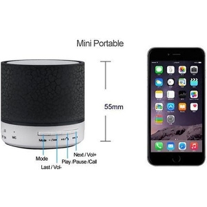 LAMTECH BLUETOOTH SPEAKER LED LIGHT WITH FM BLACK LAM022100