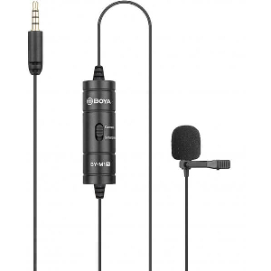 BOYA BY-M1S (M1 SMART) WIRED MIC UNIVERSAL LAVALIER MICROPHONE 3.5MM FOR PHONE, LAPTOP, CAMERA