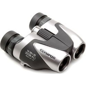 OLYMPUS 10-30X25 ZOOM PC I SILVER BINOCULARS