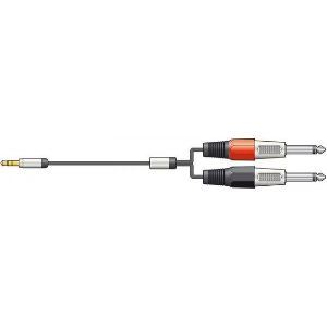 CITRONIC S3J-26J150 ΚΑΛΩΔΙO ΉΧΟΥ 3.5MM STEREO JACK PLUG - 2 X 6.3MM MONO JACK PLUGS 1,5 M (ΤΕΜΑΧΙΟ)