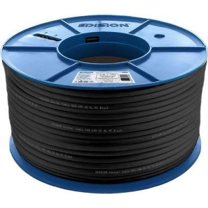 EDISION ΚΑΛΩΔΙΟ COAXIAL OCX-100 CU AL FCA PE ΜΑΥΡΟ 100M
