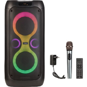OSIO OBT-8050 ΣΥΣΤΗΜΑ KARAOKE ΜΕ BLUETOOTH USB, TF, TWS, AUX, LED, RC, FM 100W