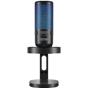 BOYA BY-K3 USB RGB MICROPHONE SUPERCARDIOID W. SHOCKMOUNT (2 ZONES RGB)