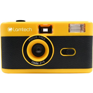LAMTECH 35MM REUSABLE FILM CAMERA WITH FLASH YELLOW LAM981029