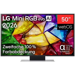TV LG 50MRGB87B9B 50'' ULTRA HD 4K RGB MINI LED SMART 2026