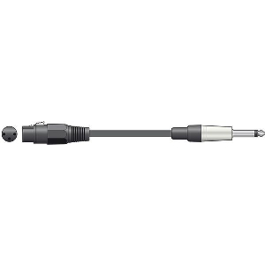 CITRONIC XF-M6J150BK CLASSIC MICROPHONE LEAD XLR FEMALE - 6,3MM MONO JACK PLUG 1.5M (ΤΕΜΑΧΙΟ)