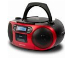AIWA PORTABLE CD/MP3/USB/TAPE/BT WITH FM PLL RADIO RED BBTC-550RD