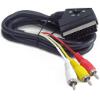 CABLEXPERT CCV-519-001 BIDIRECTIONAL RCA TO SCART AUDIO VIDEO CABLE 1.8M