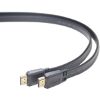CABLEXPERT CC-HDMI4F-1M HDMI MALE-MALE FLAT CABLE 1M BLACK