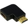 LOGILINK AH0008 HDMI ADAPTER 90° FLAT ANGELED 19-PIN MALE TO 19-PIN FEMALE GOLD PLATED