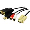 LOGILINK CV0052A HDMI TO VGA WITH AUDIO CABLE 2M BLACK