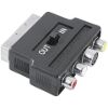HAMA 42357 VIDEO ADAPTER 4-PIN S-VHS SOCKET/3 RCA (PHONO) JACKS - SCART PLUG