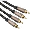 HAMA 122292 AUDIO CABLE 2 RCA PLUGS - 2 RCA PLUGS METAL GOLD-PLATED 1.5M