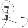 BASEUS LIVE STREAM HOLDER-TABLE STAND 25CM LIGHT RING BLACK