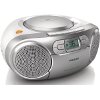 PHILIPS AZ127/12 CD/CASSETTE SOUNDMACHINE WITH DYNAMIC BASS BOOST SILVER