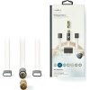NEDIS ANFMTB105GY20 FM DIPOLE ANTENNA SET IEC (COAX) + COAX ADAPTER MALE - MALE 2.0M TRANSPARENT